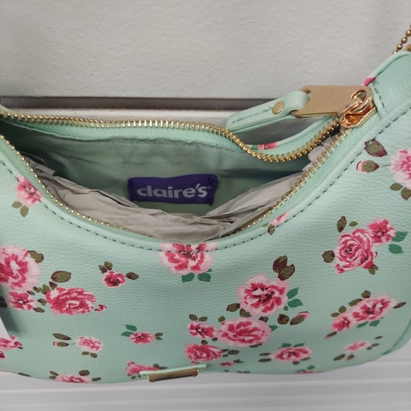 Claire's Shoulder Leather Bag - Lime Green - Picture 6 of 10